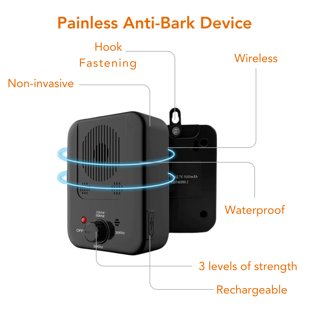 Anti-Bark Device Ultrasonic For All Dog Breeds