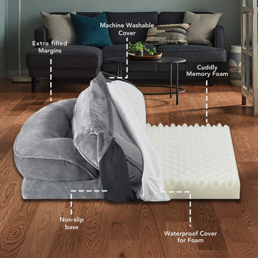 Orthopedic Luxury Memory Foam Dog Bed
