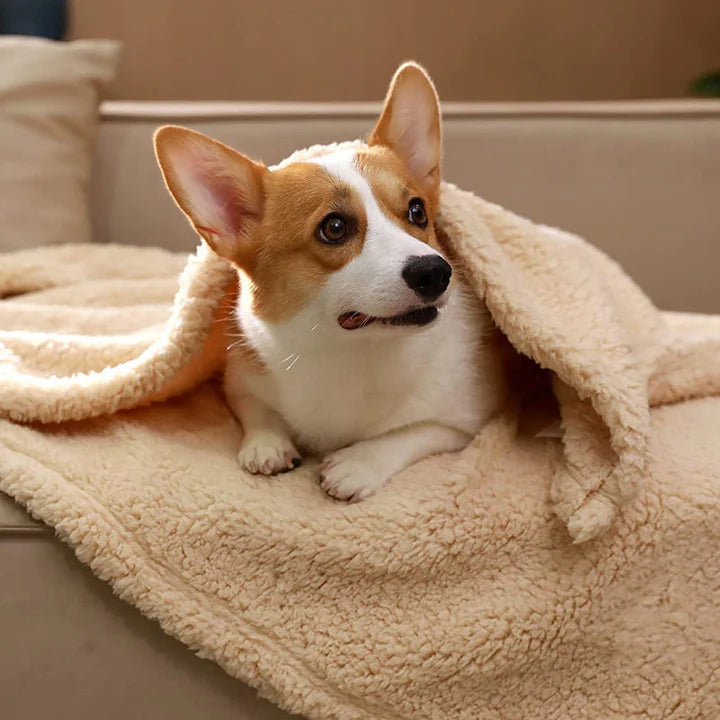 Soft Fluffy Fleece Dog Blanket For Home And On The Go
