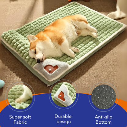Orthopedic dog bed with removable washable cover